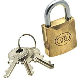 Speed 25mm gold plated padlock