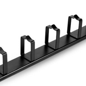 FS 1U Metal Horizontal Cable Manager with 5 D-rings