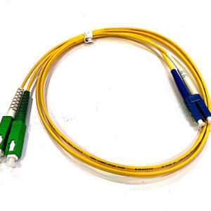 JCS TECH SC/APC-LC/PC Duplex OS2 SM PVC 2.0mm 1 meter Fiber Optic Patch Cable