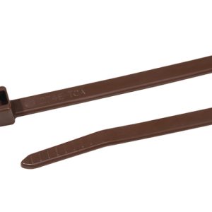 Cable tie inside serrated, 387x7.6mm, ?3.0-100mm, brown, 100pcs.