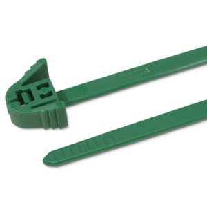 Releasable cable tie, 200x4.7mm, ?16.0-50.0mm, 135N, green, 100pcs.