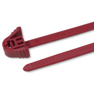 Releasable cable tie, 305x4.7mm, ?16.0-80.0mm, 135N, red, 100pcs.