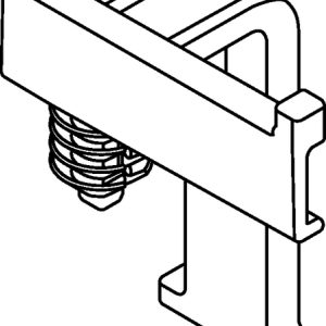 Bundling clip for hole (round), L=43.2mm, SO=20.3mm, black, 5000pcs.