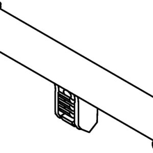 Bundling clip for hole (oval), L=80.0mm, black, 500pcs.