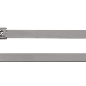 Custom printed cable tie not serrated, vibration absorbing, 201x4.6mm, ?12-50mm, metal, 100pcs.