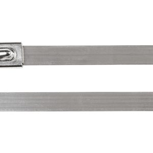 Stainless steel cable tie, ball bearing lock, 300x4.6mm, ⌀12-80mm, metal, 100pcs.