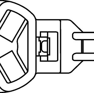 Fixing tie for stud, ⌀1.6-35mm, black, 500pcs.