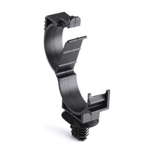 Cable clip for hole (oval)/with pipe/tube holder, T=0.6 - 5.5mm, ⌀6.2 x 12.2 mm/6.5 x 12.5 mm, Dmin=20.0mm, Dmax=25.0mm, nom⌀=20.0 mm - 25.0 mm