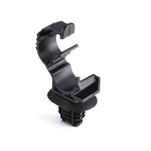Cable clip for hole (oval)/with pipe/tube holder, T=0.6 - 6.75mm, ⌀6.2 x 12.2 mm/6.5 x 12.5 mm, Dmin=5.0mm, Dmax=9.0mm, nom⌀=5.0 mm - 9.0 mm