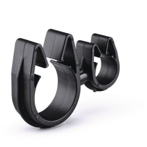 Cable clip with pipe/tube holder, Dmin=9.5mm, Dmax=11.5mm, nom⌀=10.0 mm, nom⌀2=22.0 mm