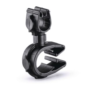Cable clip with pipe/tube holder, Dmin=9.5mm, Dmax=11.5mm, nom⌀=10.0 mm, nom⌀2=7.0 mm