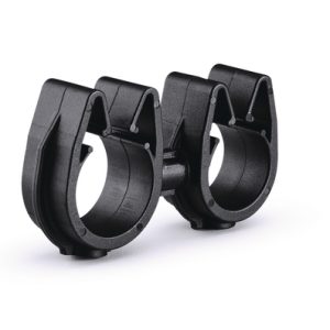 Cable clip with pipe/tube holder, Dmin=10.5mm, Dmax=13.8mm, nom⌀=12.0 mm, nom⌀2=14.0 mm