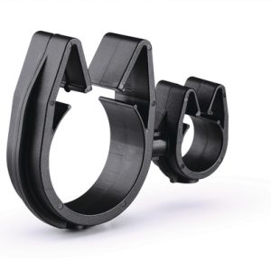 Cable clip with pipe/tube holder, Dmin=10.5mm, Dmax=13.8mm, nom⌀=12.0 mm, nom⌀2=26.0 mm