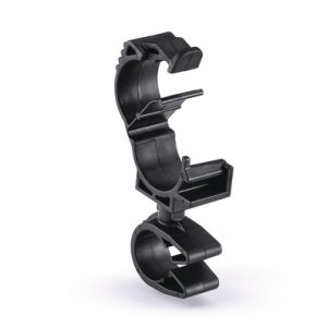 Cable clip with pipe/tube holder, Dmin=10.5mm, Dmax=13.8mm, nom⌀=12.0 mm, nom⌀2=10.0 mm - 14.0 mm