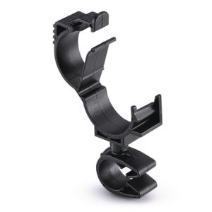 Cable clip with pipe/tube holder, Dmin=10.5mm, Dmax=13.8mm, nom⌀=12.0 mm, nom⌀2=15.0 mm - 19.0 mm