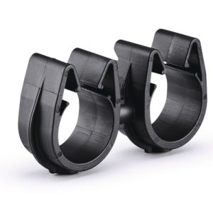 Cable clip with pipe/tube holder, Dmin=14.0mm, Dmax=18.3mm, nom?=16.0 mm, nom?2=16.0 mm
