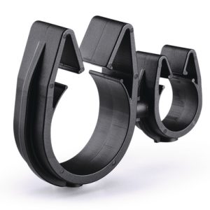 Cable clip with pipe/tube holder, Dmin=14.0mm, Dmax=18.3mm, nom⌀=16.0 mm, nom⌀2=26.0 mm
