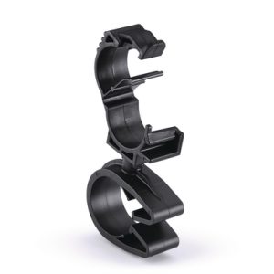 Cable clip with pipe/tube holder, Dmin=20.0mm, Dmax=25.0mm, nom⌀=22.0 mm, nom⌀2=10.0 mm - 14.0 mm