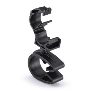Cable clip with pipe/tube holder, Dmin=20.0mm, Dmax=25.0mm, nom⌀=22.0 mm, nom⌀2=5.0 mm - 9.0 mm