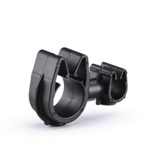 Cable clip with pipe/tube holder, Dmin=4.0mm, Dmax=5.5mm, nom⌀=5.0 mm, nom⌀2=12.0 mm