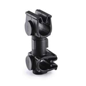 Cable clip with pipe/tube holder, Dmin=4.0mm, Dmax=5.5mm, nom⌀=5.0 mm, nom⌀2=5.0 mm