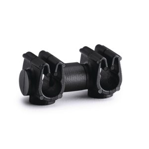 Cable clip with pipe/tube holder, Dmin=4.0mm, Dmax=5.5mm, nom?=5.0 mm, nom?2=5.0 mm