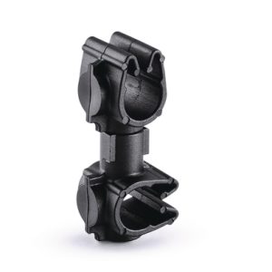Cable clip with pipe/tube holder, Dmin=5.5mm, Dmax=6.8mm, nom⌀=6.0 mm, nom⌀2=6.0 mm