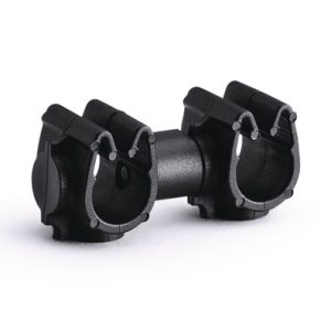 Cable clip with pipe/tube holder, Dmin=5.5mm, Dmax=6.8mm, nom?=6.0 mm, nom?2=6.0 mm