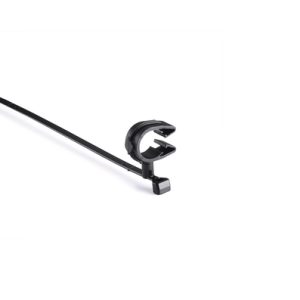 Fixing tie with pipe/tube holder, ⌀13.0-15.8mm, black, 1000pcs.