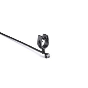 Fixing tie with pipe/tube holder, ?13.0-15.8mm, black, 1000pcs.