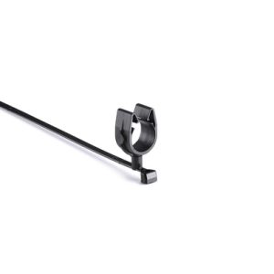 Fixing tie with pipe/tube holder, ⌀14.0-18.3mm, black, 1000pcs.