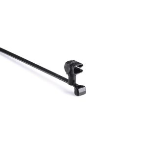Fixing tie with pipe/tube holder, ?4.0-5.5mm, black, 2000pcs.