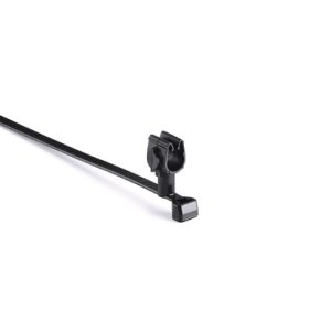 Fixing tie with pipe/tube holder, ?6.0-8.0mm, black, 2000pcs.