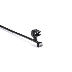 Fixing tie with pipe/tube holder, ?6.0-8.0mm, black, 1000pcs.