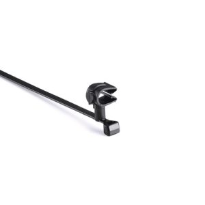 Fixing tie with pipe/tube holder, ?7.0-9.0mm, black, 2000pcs.