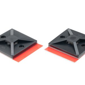 Cable tie mount for adhesive use, Wmax=5.6mm, ?4.0 mm, black, 100pcs.