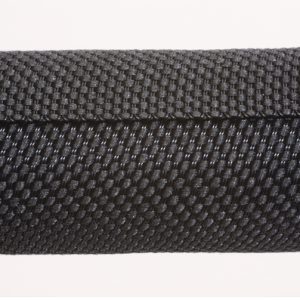 Woven sleeving, nom?9mm, ?8-9mm, -40 ?C to +125 ?C, black, 100m