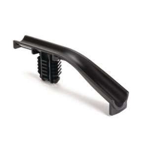 Bundling clip for hole (oval)/for hole (round), L=64.7mm, black, 4000pcs.