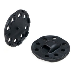 Cable tie mount for adhesive use, Wmax=4.7mm, black, 100pcs.