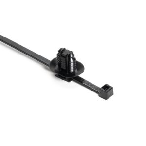 Fixing tie for hole (oval), ⌀5.0-80.0mm, black, 3000pcs.