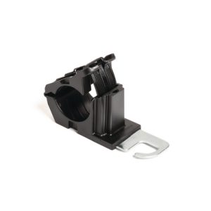 P-clamp short, Dmin=19.4mm, Dmax=36.0mm, ⌀5.6 mm, 180⌀, black, 160pcs.