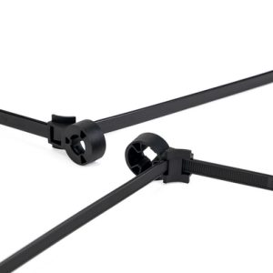 Fixing tie for stud, ⌀100.0mm, black, 250pcs.