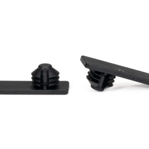 Bundling clip for hole (round), L=25.0mm, black, 16000pcs.