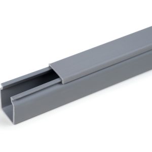 Wiring duct, 15.5x20.3mm, L=2000mm, grey, 48m
