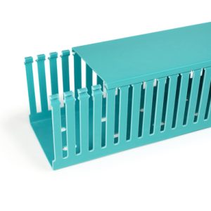 Wiring duct, 110.0x78.7mm, L=2000mm, green, 12m