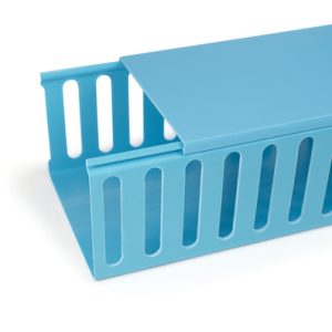 Wiring duct, 80.0x48.7mm, L=2000mm, blue, 24m