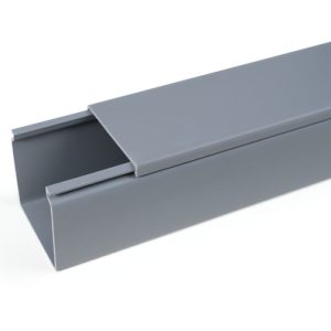 Wiring duct, 40.0x58.4mm, L=2000mm, grey, 24m