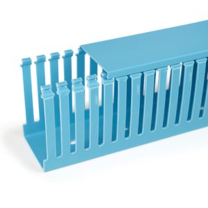 Wiring duct, 29.6x28.5mm, L=2000mm, blue, 48m