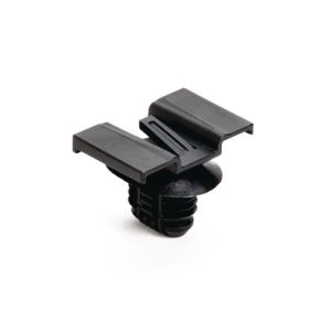 Connector clip for connector/for hole (oval), black, 4000pcs.