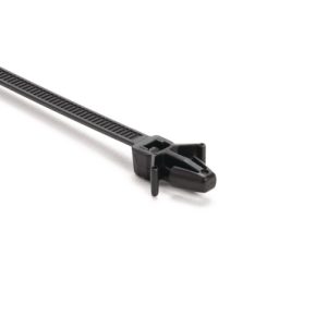 Fixing tie for hole (round), inside serrated, ⌀1.5-45.0mm, black, 500pcs.